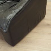 Leather armchair, Italian design, 1960s, production: Italy