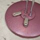 Chrome metal floor lamp opaline triplex Lidokov ex Czechoslovakia