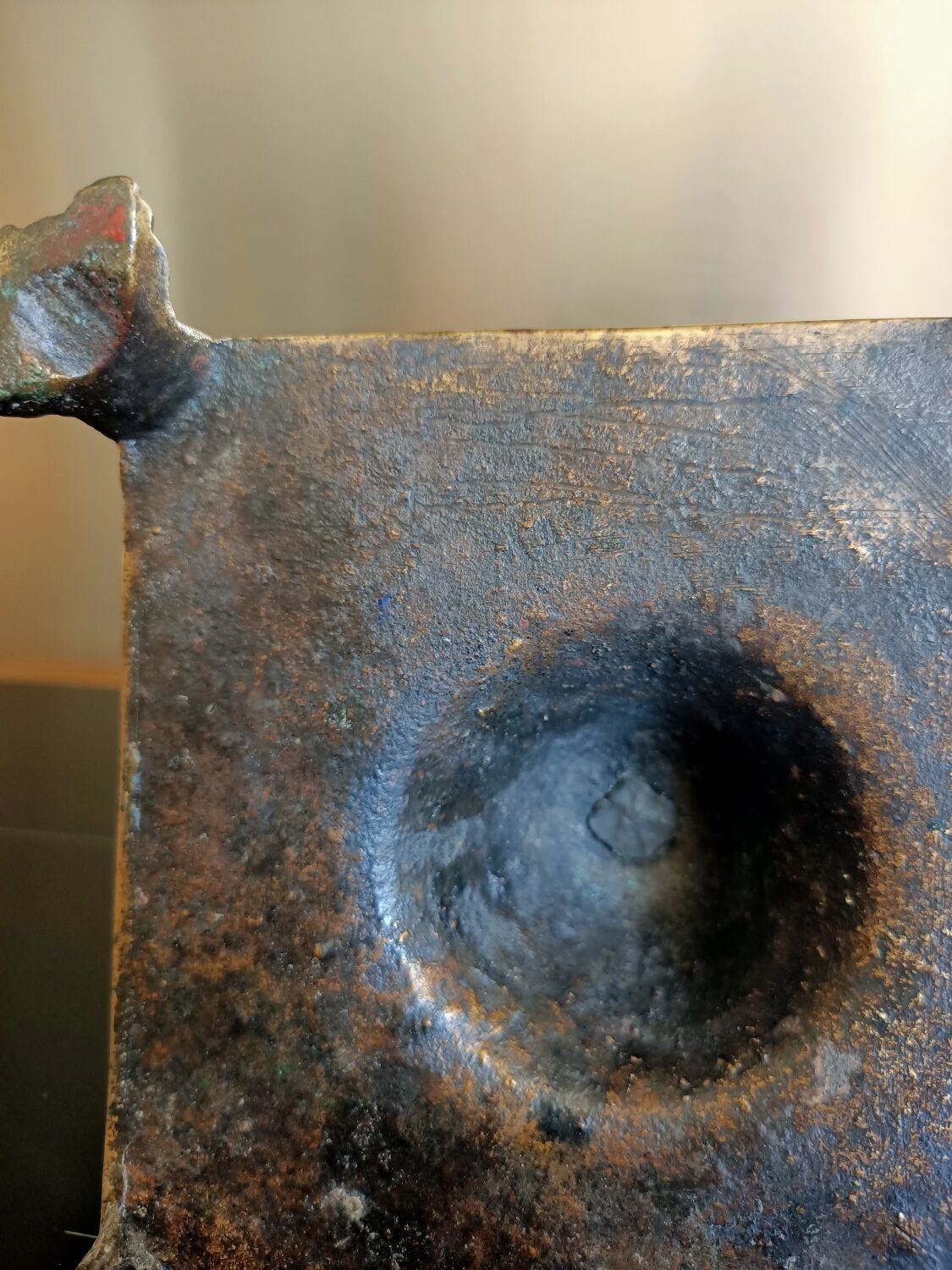 Spanish candle holder eighteenth bronze