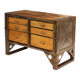 Industrial iron chest of drawers from the 1950s, Czechoslovakia