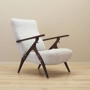 Beech armchair, Italian design, 1970s, production: Italy