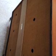 vintage color black metal feet teak wooden Shoe cabinet