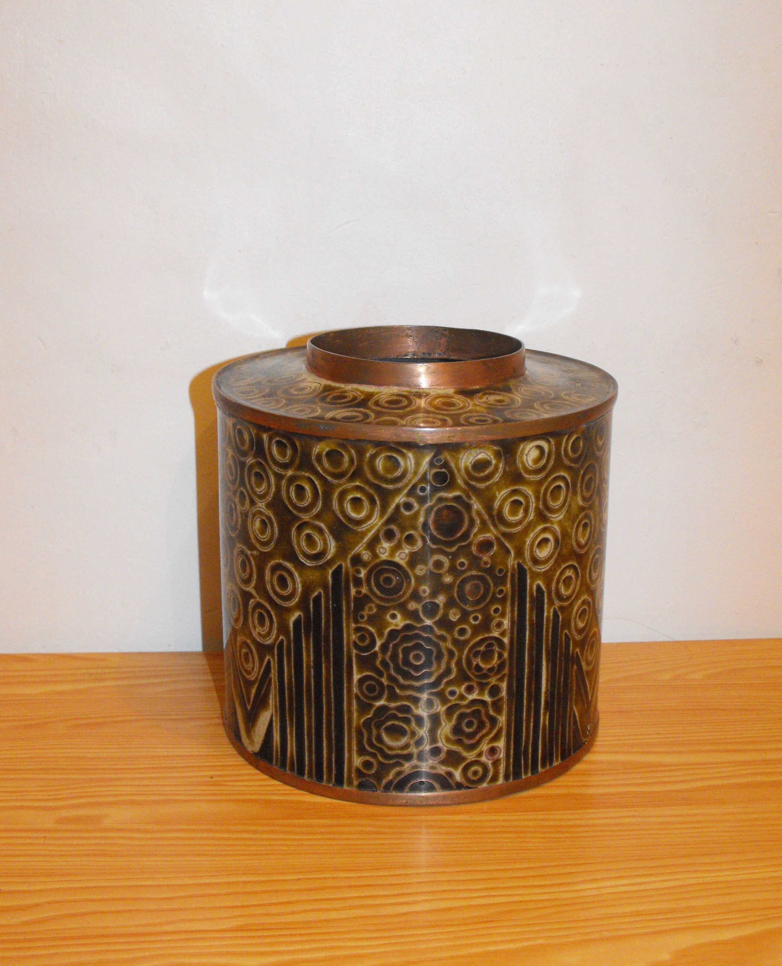 Boite à thé Fabienne Jouvin Cloisonné vintage