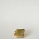 Vide-poche en onyx, forme carreau, vert et marron, 1970