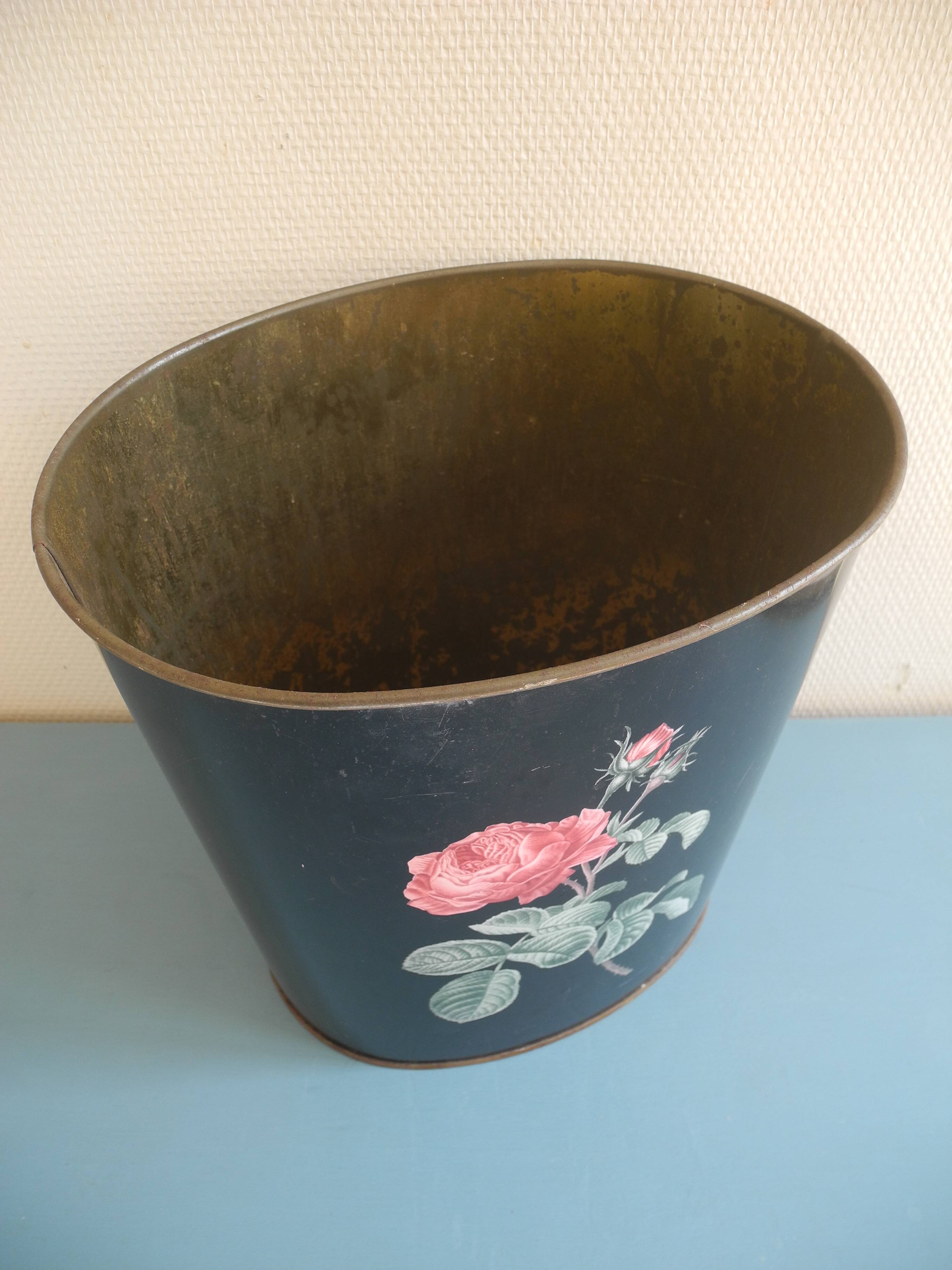 Massilly vintage office waste paper basket