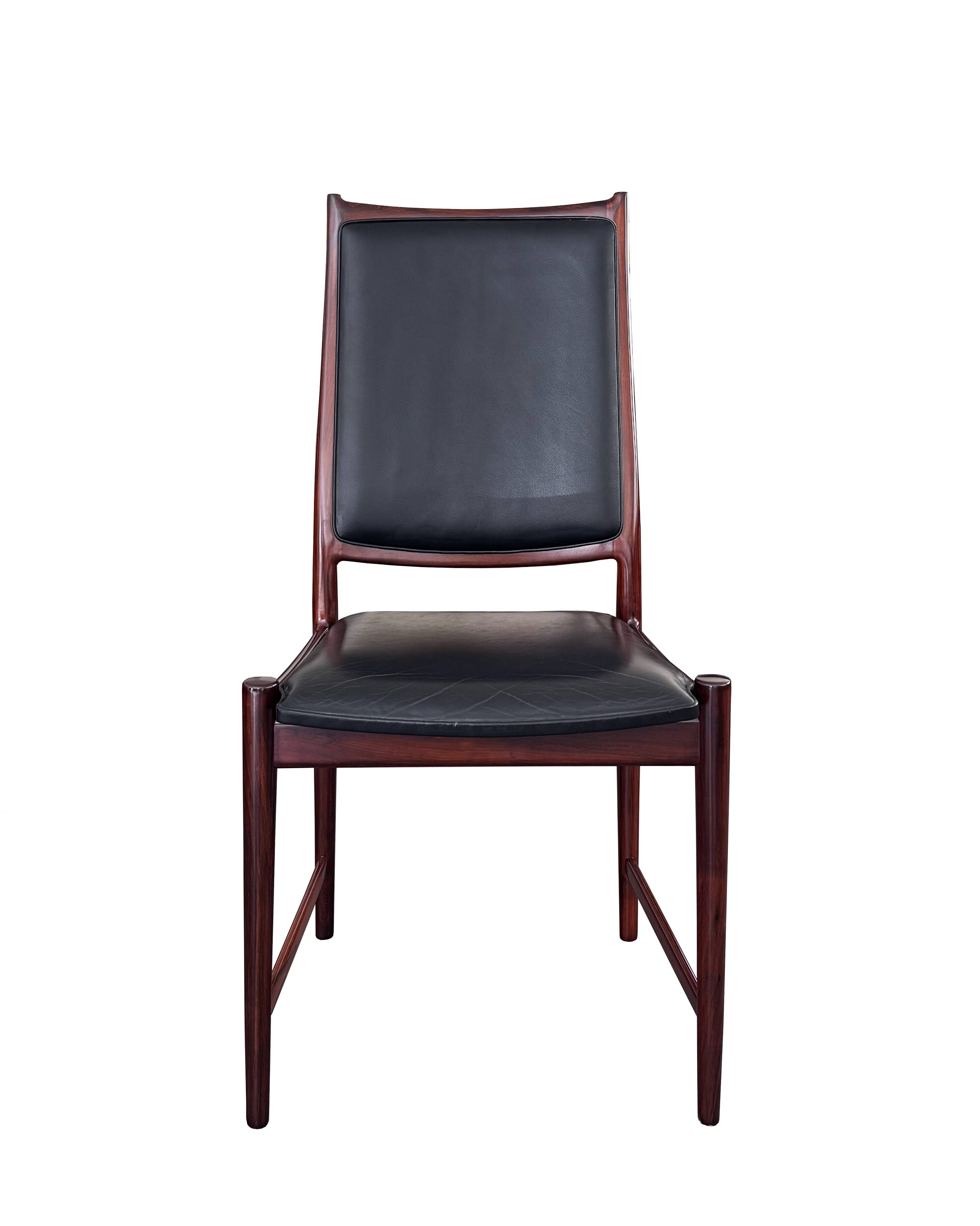 Torbjørn Afdal model "darby" rosewood dinning chairs