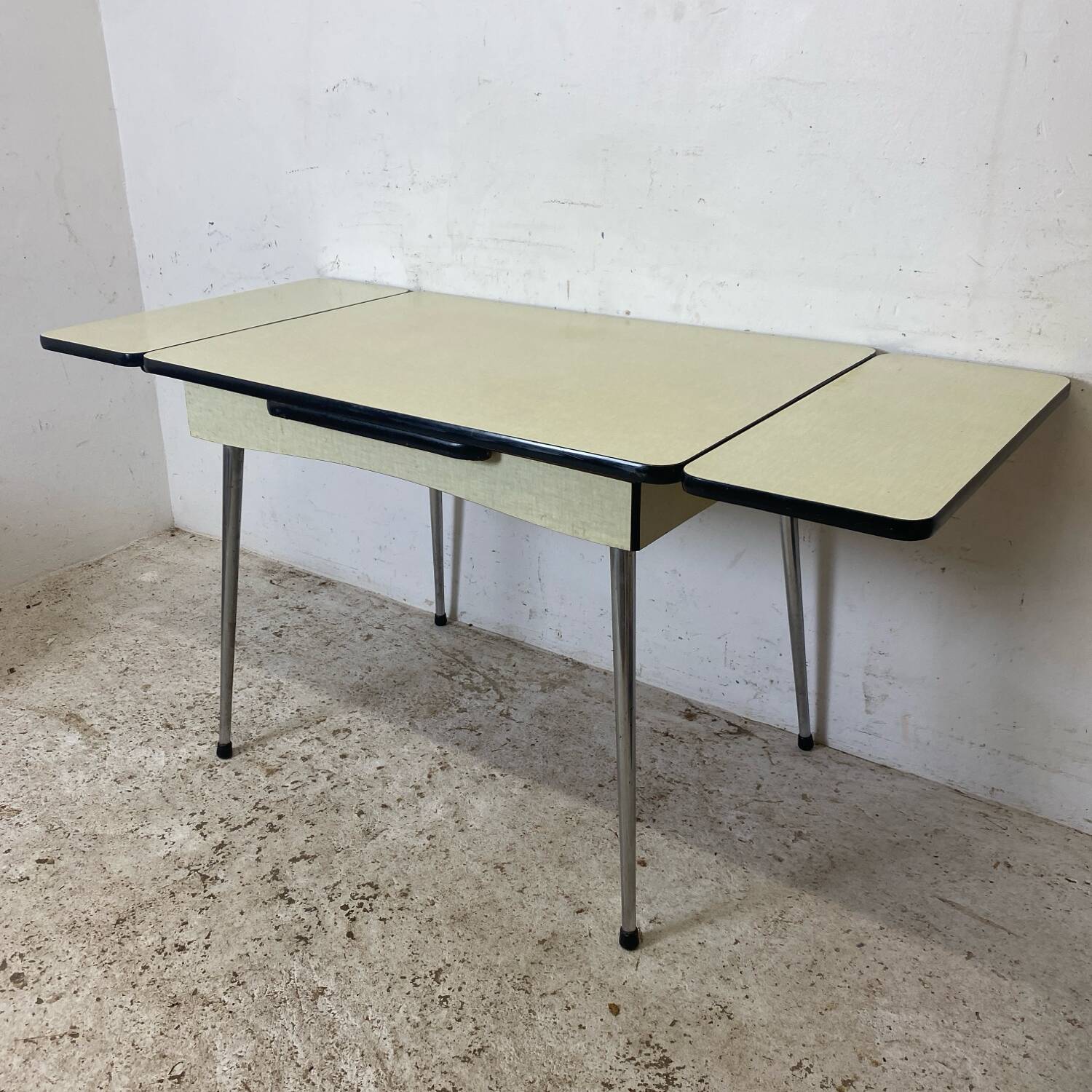 Vintage Yellow Formica Table 1960's