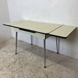 Vintage Yellow Formica Table 1960's