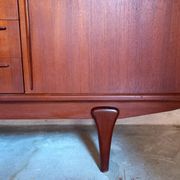Vintage Scandinavian high row 50s 60s teak