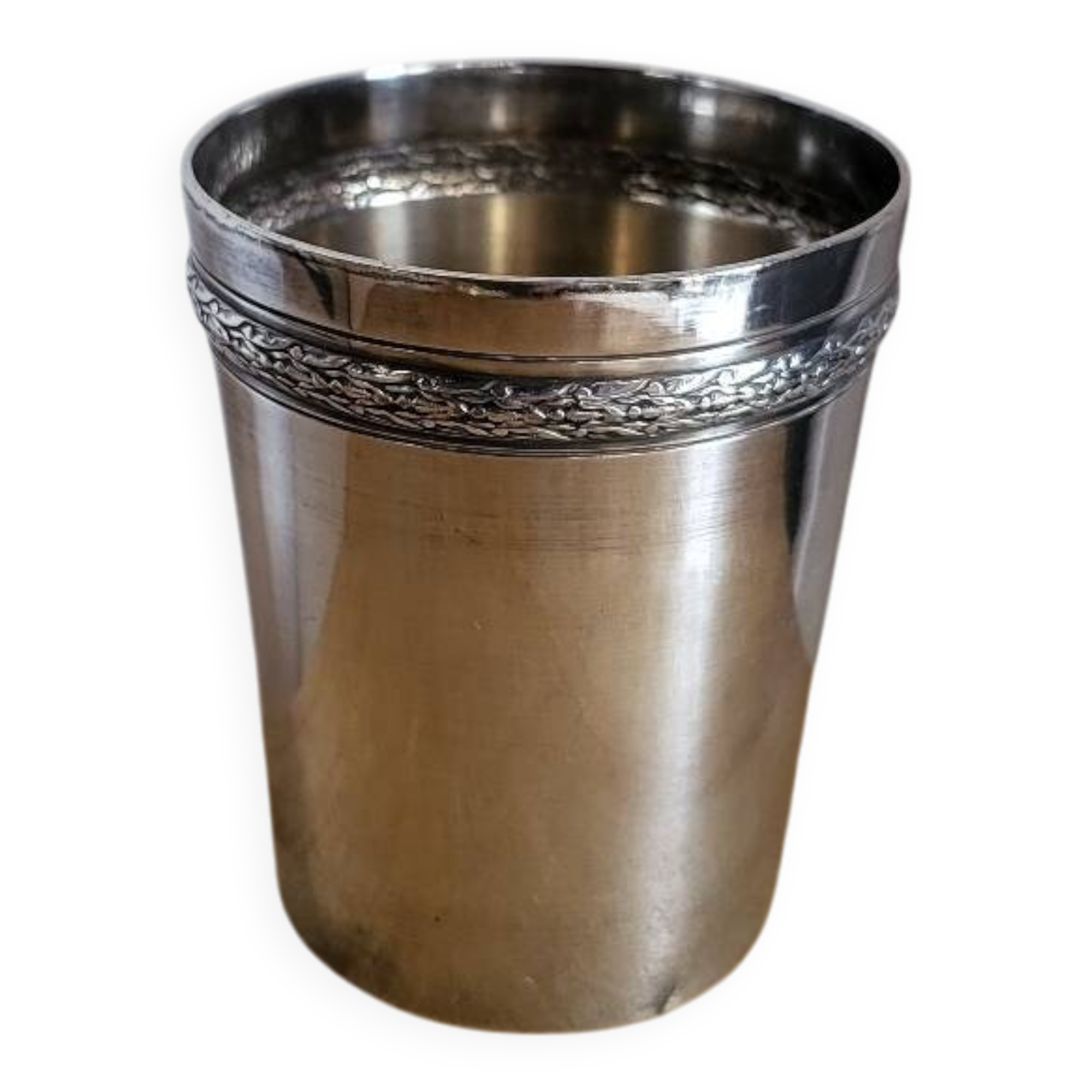 Silver-plated metal timbale by RAVINET d'ENFERT