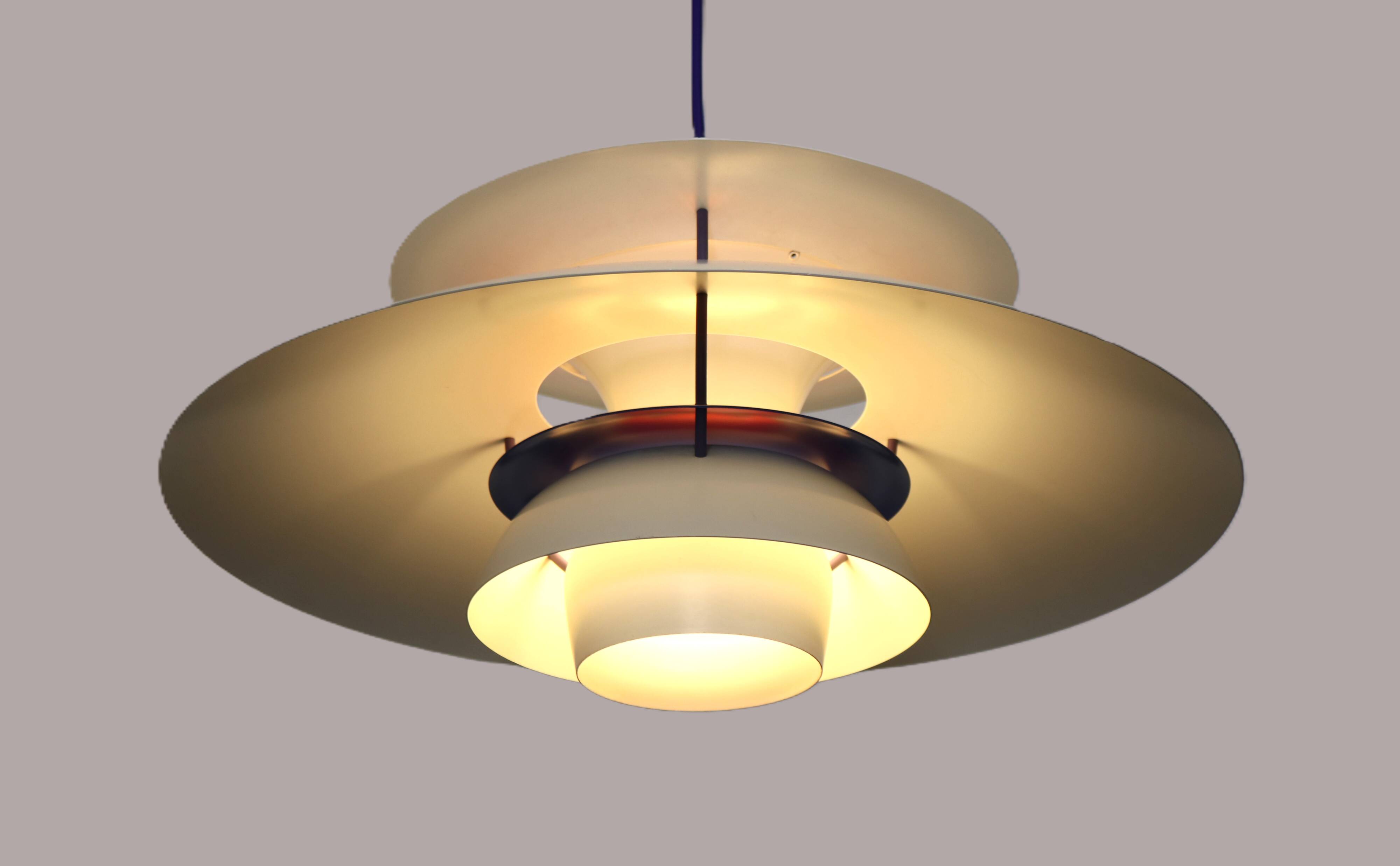 The genuine Danish item - PH5 pendant - original white colour - Louis Poulsen