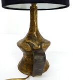 Max Bré Brutalist Lamp in Bronze 1970
