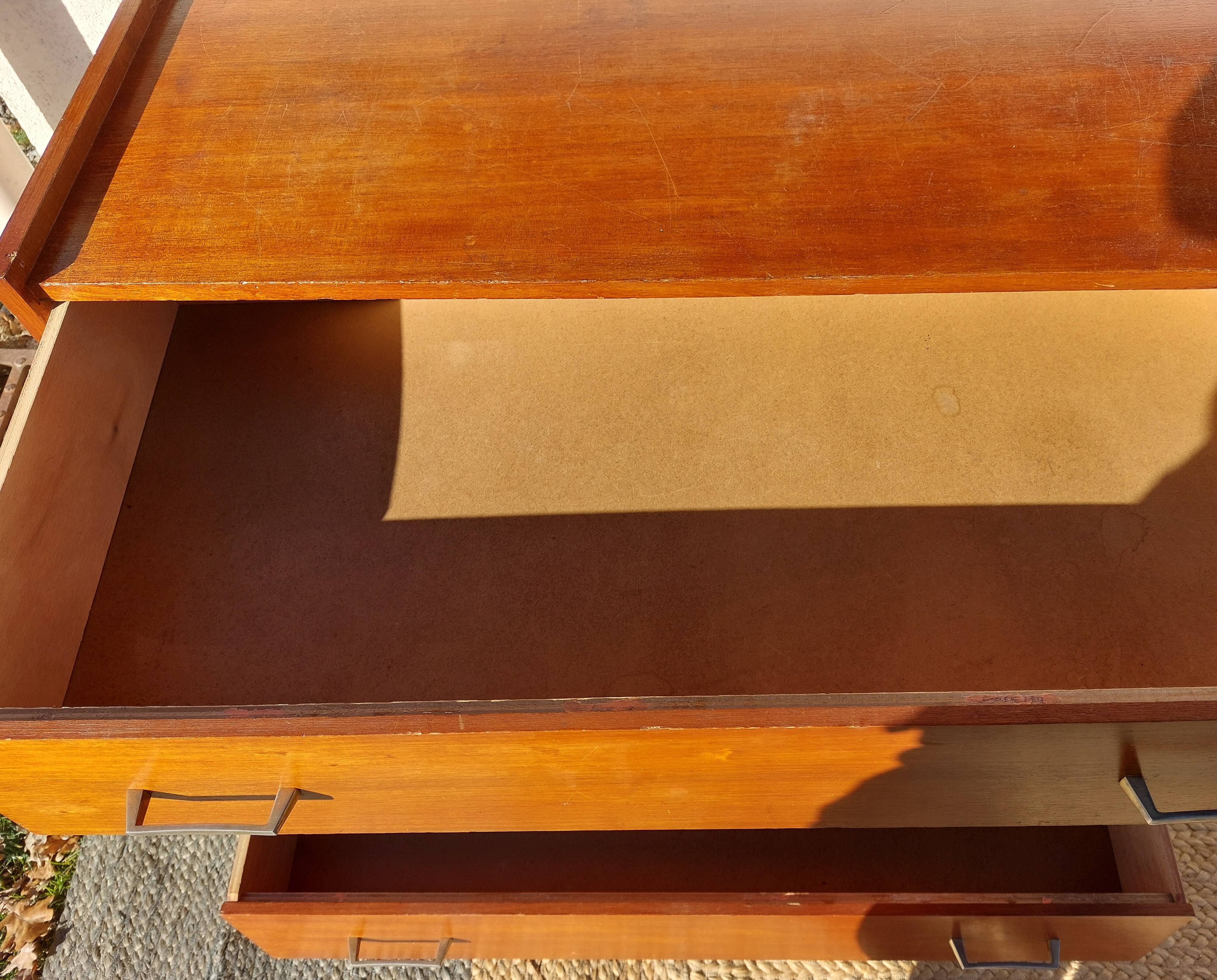 Vintage chest of drawers with tapered legs