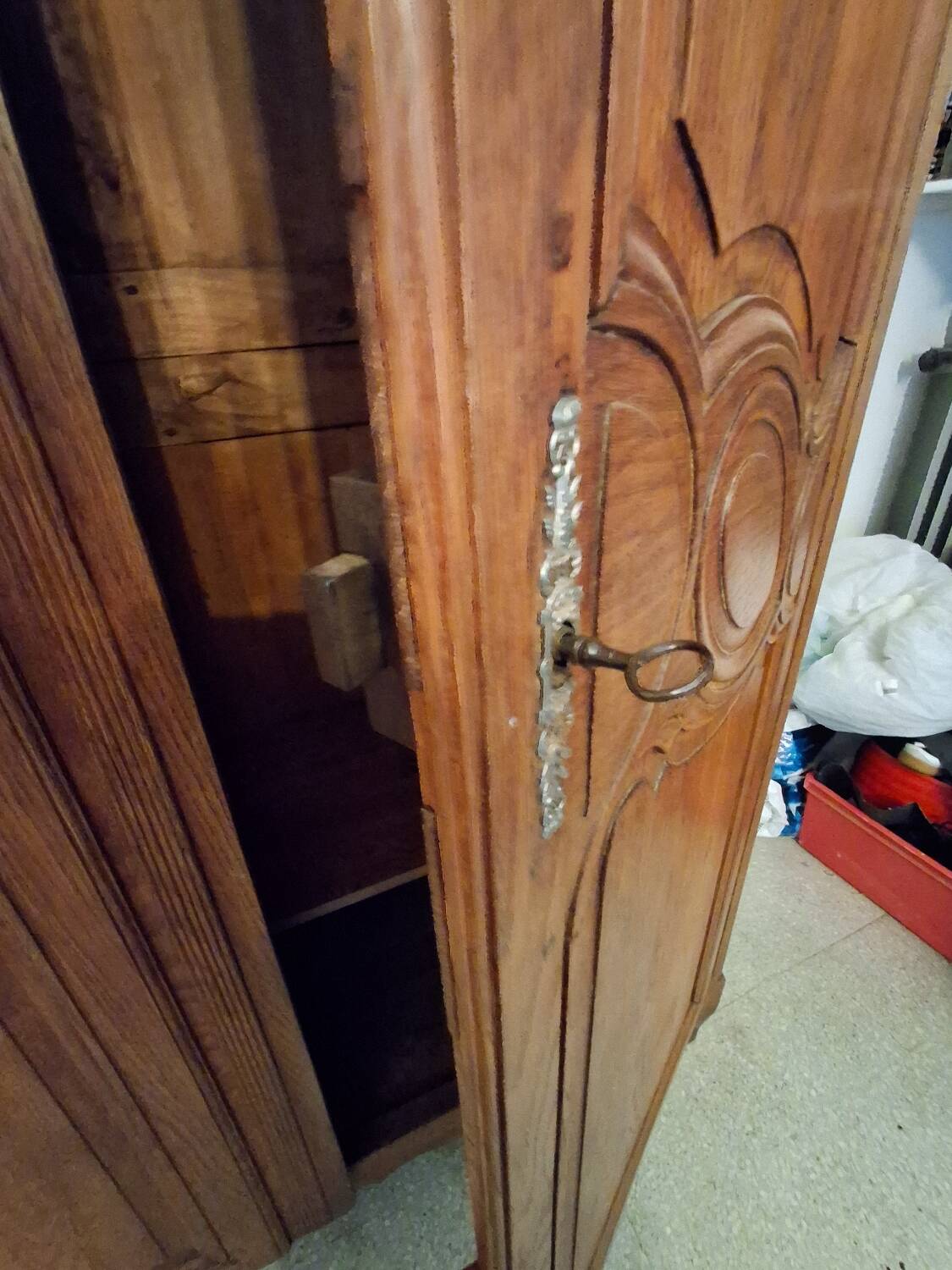 Norman oak stripped wardrobe