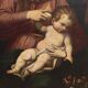 Ancient painting with a religious subject, oil on canvas, Italy, 17th century.
