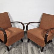 Vintage Armchairs from Jindrich Halabala, 1940s, Set of 2
