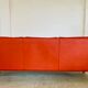 Vintage Danish mid-century Mogens Hansen 3 person cognac leather sofa