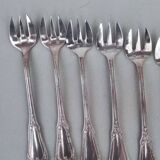 12 silverplated cake forks