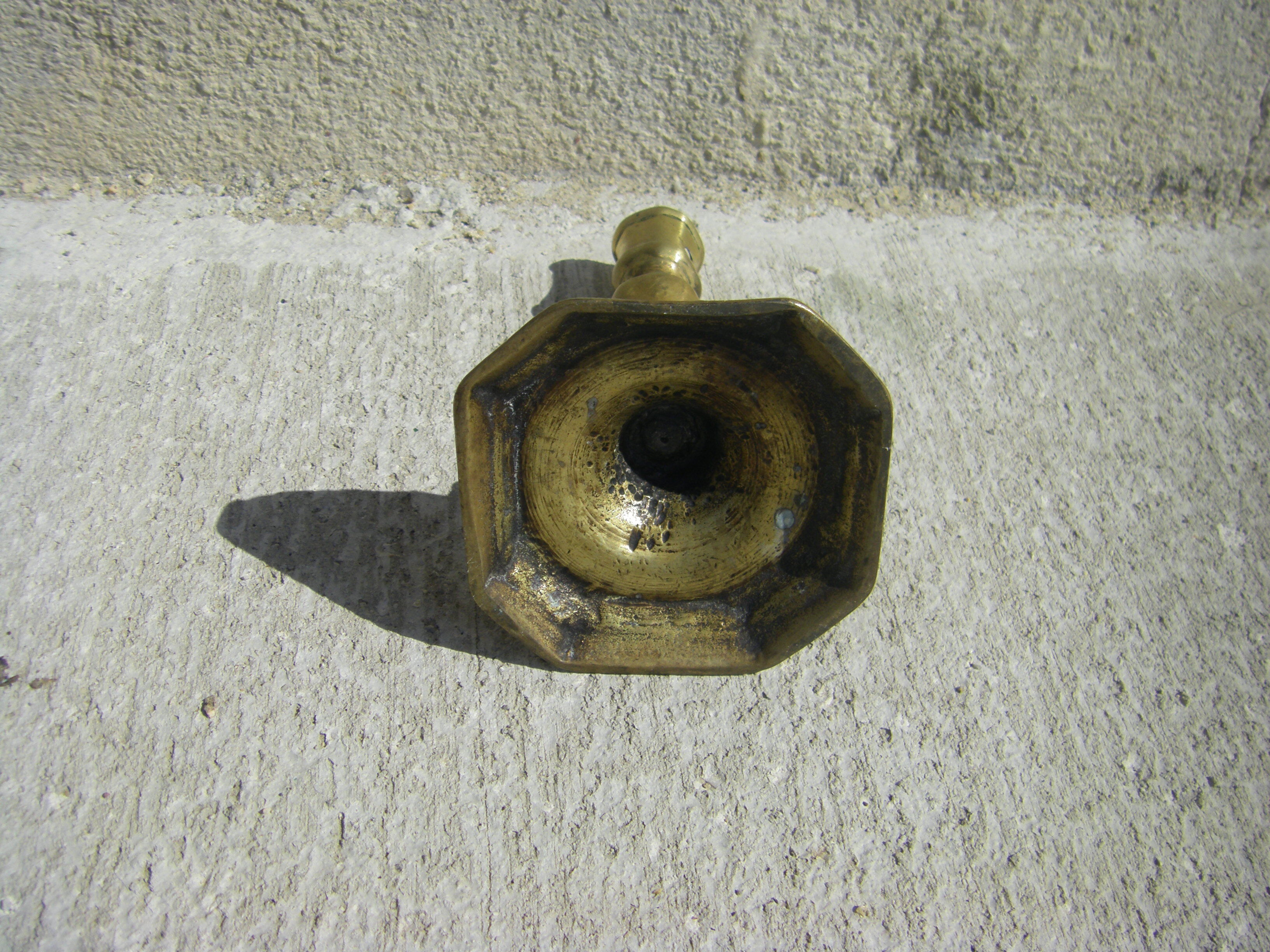 Bronze candle holder period xvii century