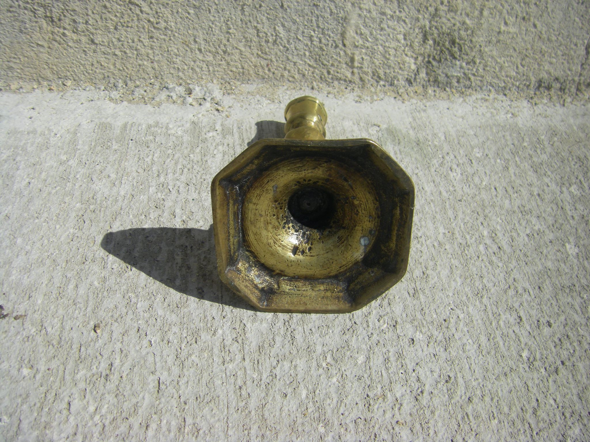 Bronze candle holder period xvii century