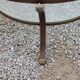 Round coffee table Perre Vandel Villa d'Este double tops in glass base gold metal