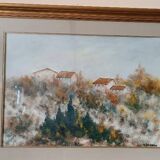 Oil on canvas Marino Scardigli (Pistoia, 1921-Pescia, 2005) - Tuscan landscape