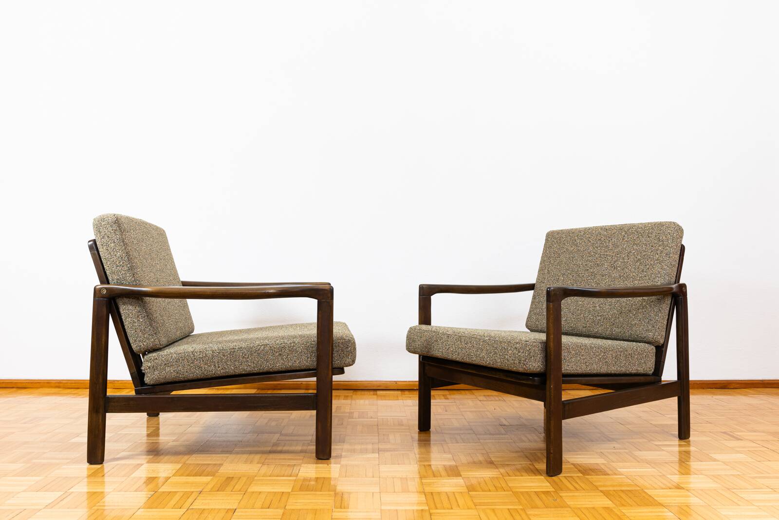 Pair of mid century armchairs "b7522 " by Zenon Bączyk, Poland, 1960's