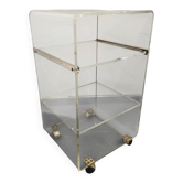Rolling dessert trolley in plexiglass – Marais International – 1970s-1980s