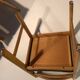 4 vintage solid wood chairs circa 1970