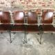 Vintage Scandinavian chairs in thermoformed wood 1970