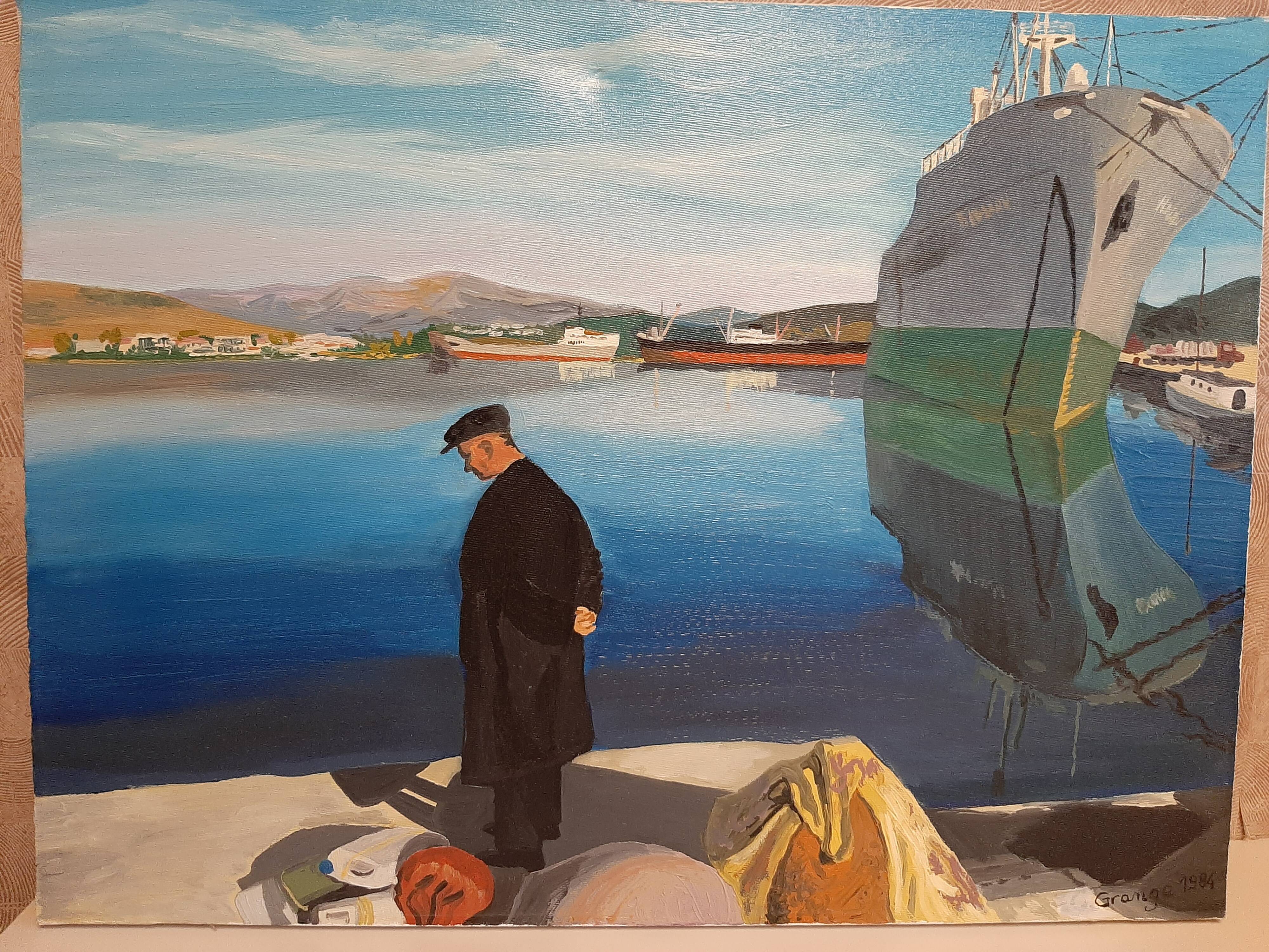 Huile sur toile "nostalgie grecque"