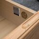 Brutalist chest of drawers in vintage elm 1980