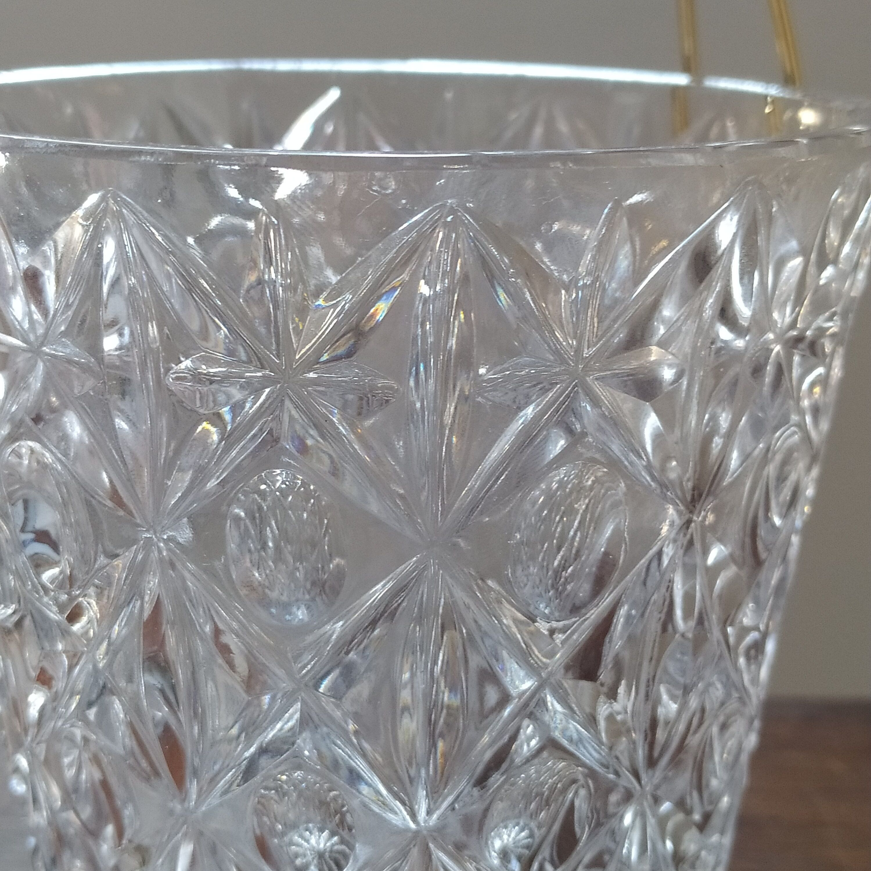 Crystal ice bucket 1950/1960
