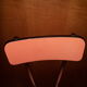 Paire de chaises en formica rouge pastel vintage