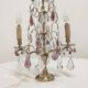 Lampe de table en bronze et cristal, France