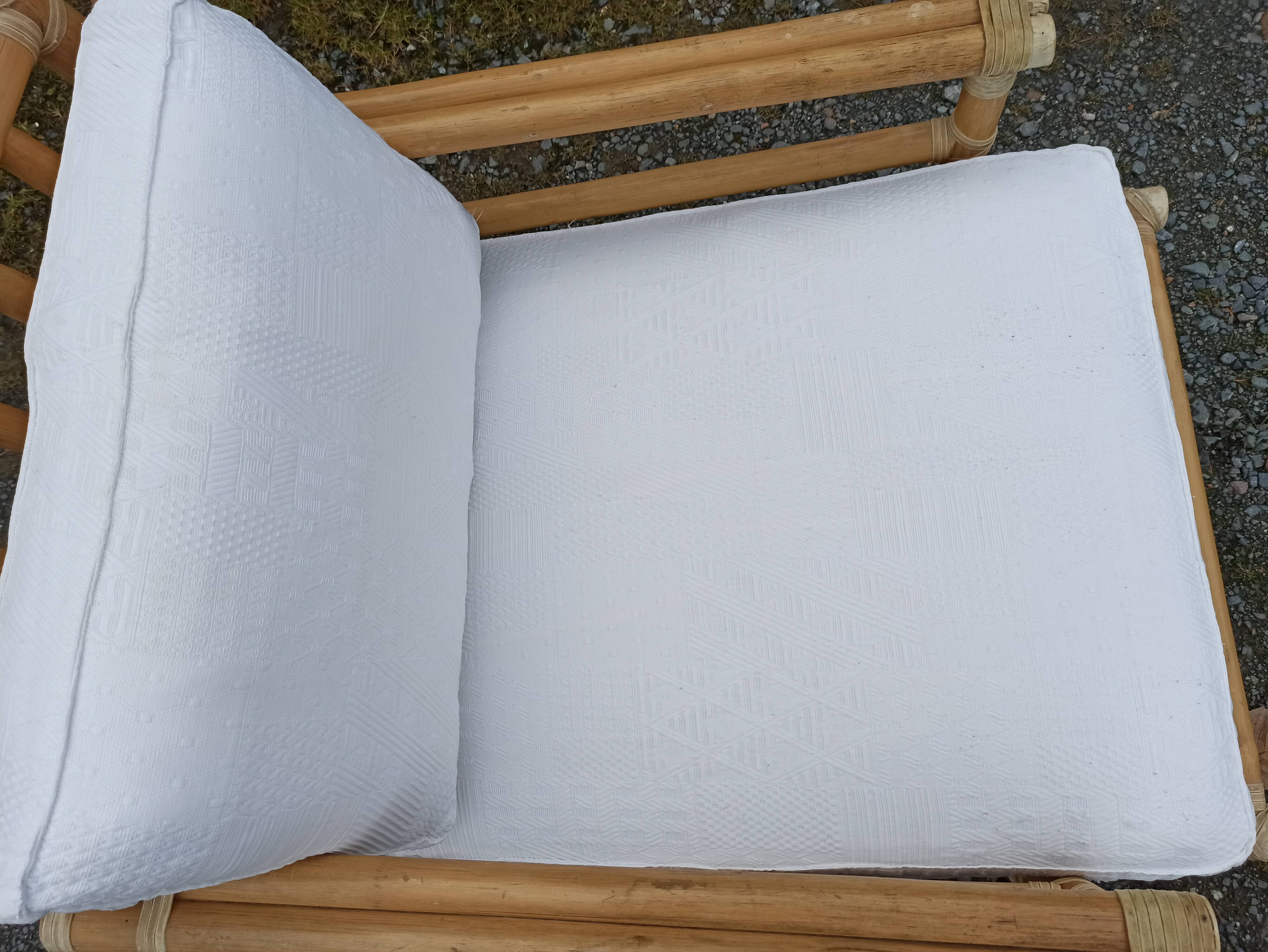 Pair of Lyda Levi armchairs for Mc Guire bamboo Italy Milan