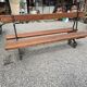 Banc de jardin public de la ville de Paris