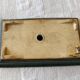 Rectangular glazed green ceramic bonsai pot