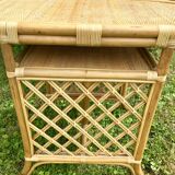 Wicker table and chair