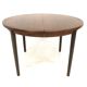 Scandinavian walnut dining table, Sweden, 1960