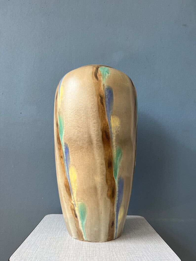 Colored ceramic vase