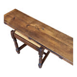 Table and 6 chairs in solid oak
