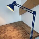 Vintage, architect lamp, articulated lamp, Twist brand, Model T1, 1970s, blue, décor