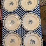 6 KG Luneville flat plates, Violettes model