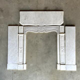 White marble fireplace