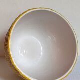 Vintage “rope” slip ceramic planter