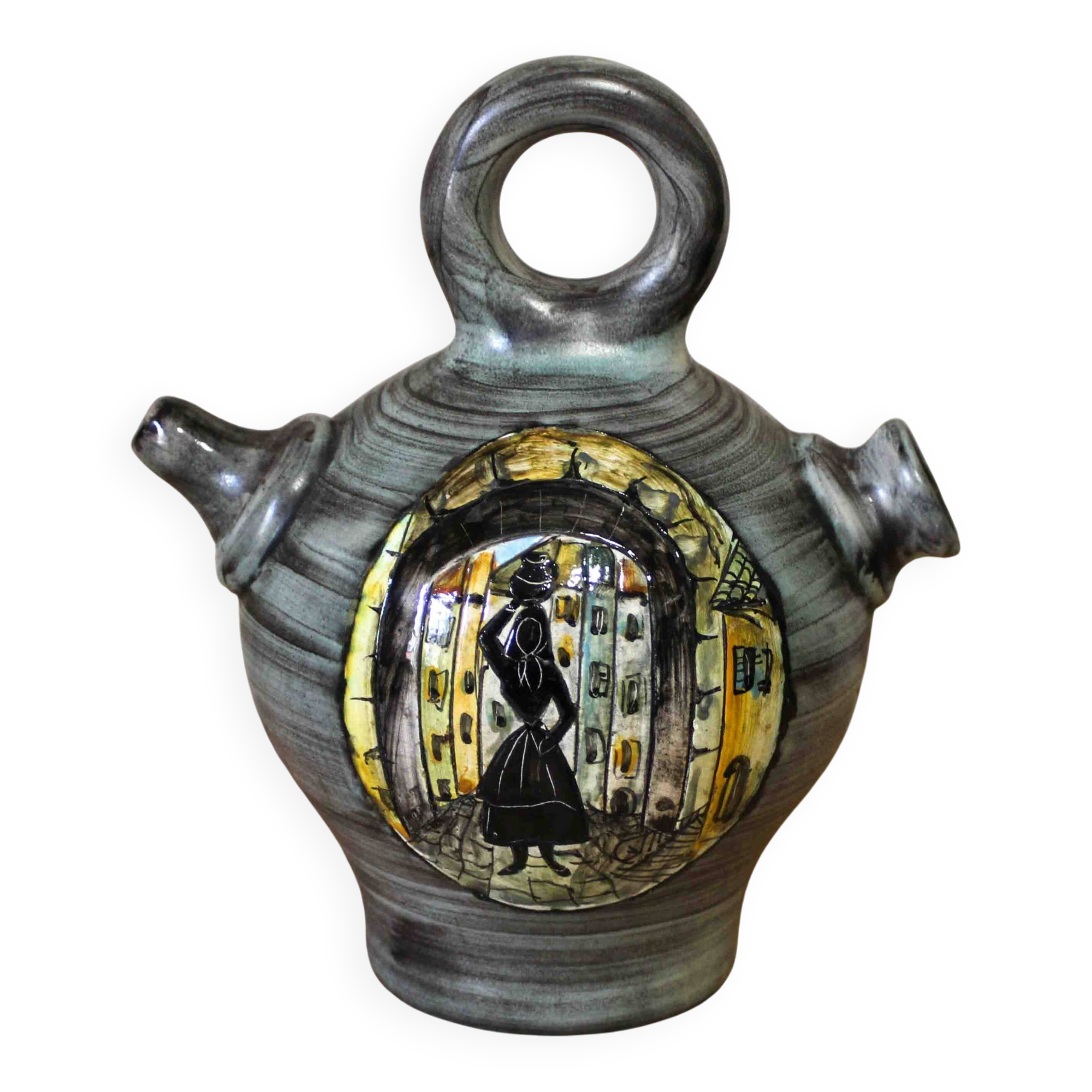 Gargoulette en céramique par Jean de Lespinasse Collection Corsica