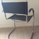 Cantilever Italy chair from the 70s in black leather