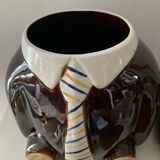 Vintage ceramic glazed bear biscuit jar