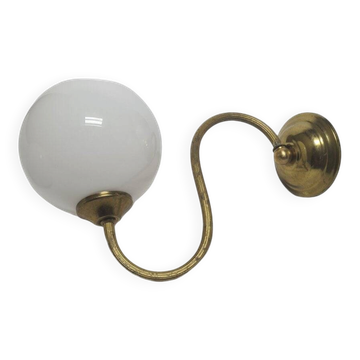 Art Deco metal wall lamp, Poland, 1950s